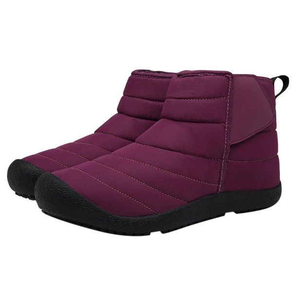 

women's shoes winter ladies boots women winter solid color keep warm ankle boots plus velvet boot zapatos de mujer #g3, Black
