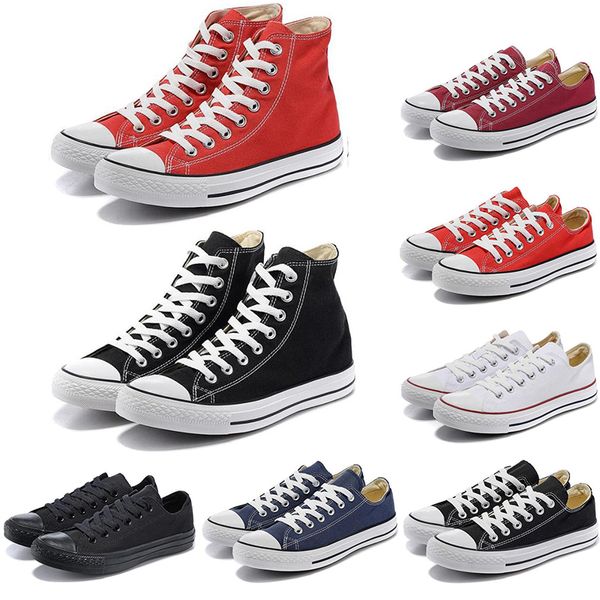 

горячая мода марка холст 1970-х годов звезда бык дизайнер повседневная обувь hi-fi slam jam черный показать белый мужчины женщины спортивные, Black