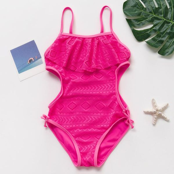 

for 5-11year girls swimwear one piece girls swimsuit lace style children swimwear kids beach wear-st187