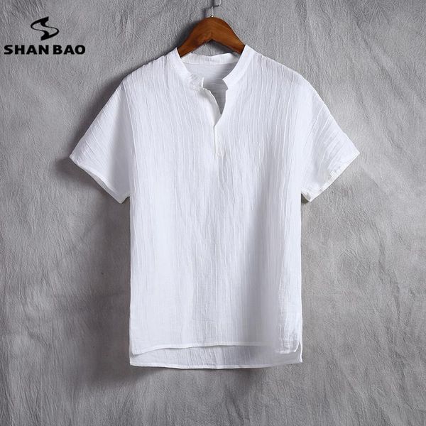 

постельное белье белая бренд шань бао мужская футболка летом тонкий срез дышащий удобные высокого качества свободные короткие-рукавами t-руб, White;black