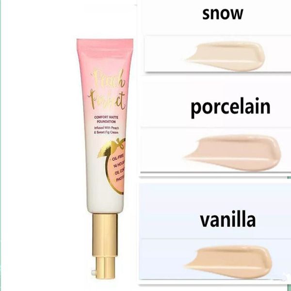 

Dhl makeup foundation peach perfect comfort matte foundation 3color 48ml face cream foundation high quality
