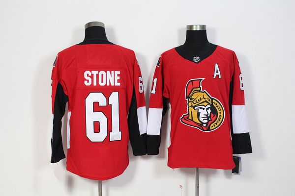 

scott sabourin stitched men's ottawa senators ron hainsey thomas chabot max veronneau blank hockey jersey red white