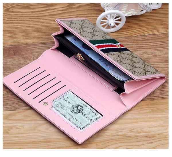 

designer wallet luxury designer brand women wallets luxury designer brand men wallets women wallet mens wallets long purse qb059, Red;black