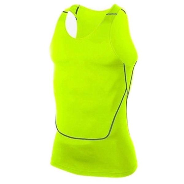 

men sport gym vest sleeveless quick drying compression tight tank dx88, Black;blue