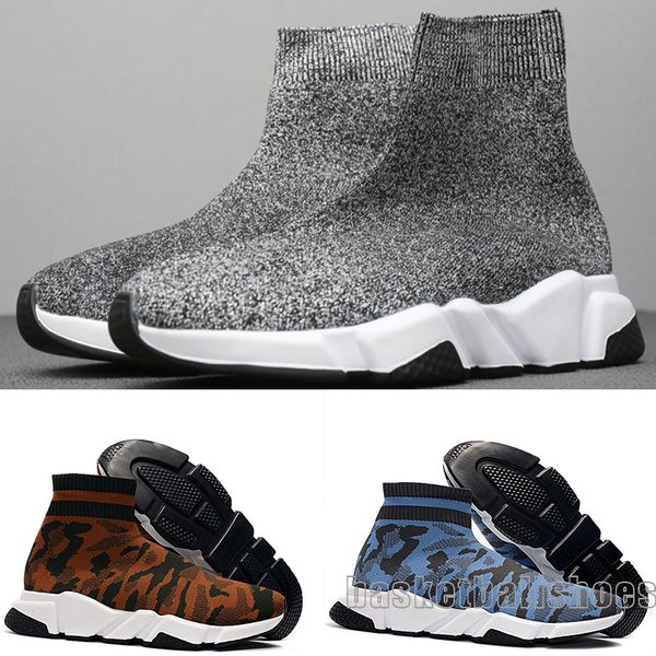 

designer 2020 shoes speed trainer platform casual of triple socks red bule white flat fashion mens womens sports sneaker, Black