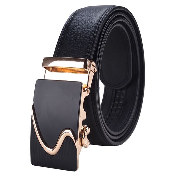 

brand designer belts men automatic buckle cowhide genuine leather luxury belts for men man belts, Black;brown