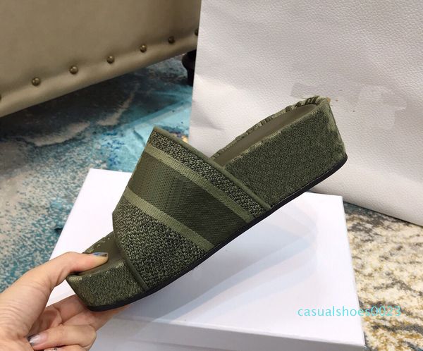 

new with box slippers fashion causal slippers wool slippers tian/blooms start print slide sandals outdoor beach flip flops c23, Black