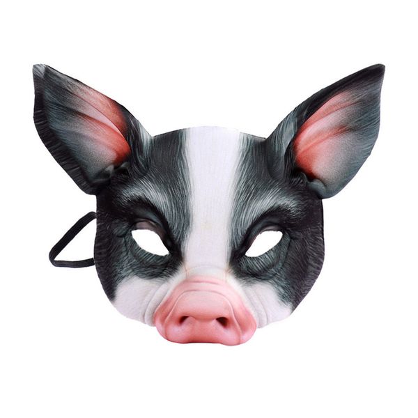 

2019 new halloween villain costume party ball halloween mardi gras half face animal mask #nn806