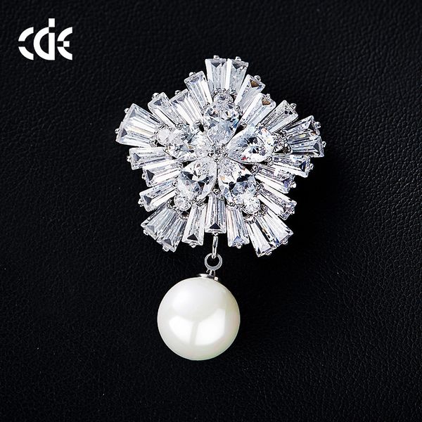 

свадьба из бисера жемчужный подарок женщина леди ювелирные изделия с бриллиантами броши для невесты актерского начала выпускной cde-1261, Gray