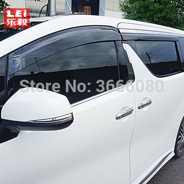 

montford abs plastic window visor awnings vent sun rain guard shield delflector cover for toyota alphard vellfire 2016 2017 2018