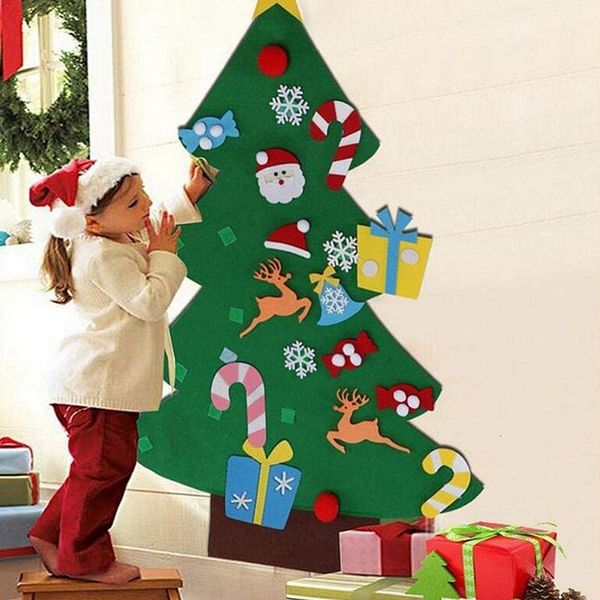 

2018 new year felt christmas decorations custom mall christmas tree pendant for home decoration xmas supplies y191030