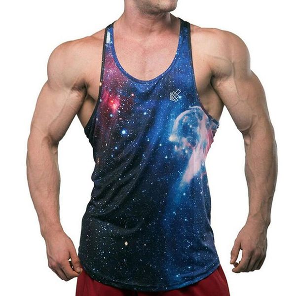 

men brand gyms sleeveless bodybuilding tank men' summer gyms fitness casual o-neck men tank, White;black
