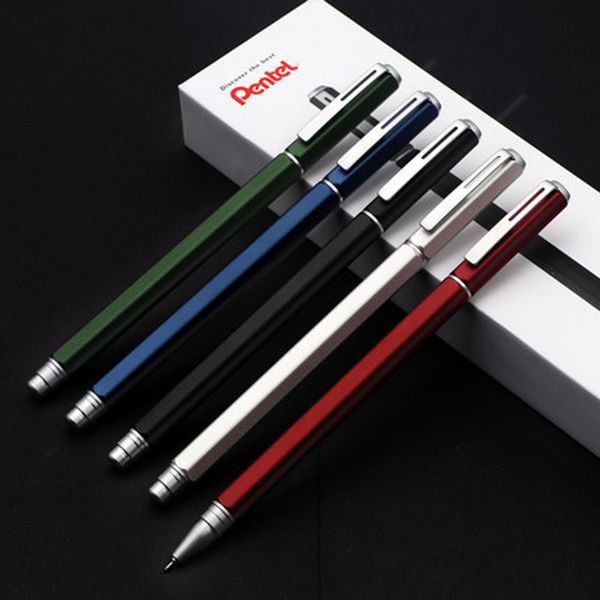 

pentel fast-drying neutral pen bln665d metal pen for business signature office low-gravity gift box 0.5mm