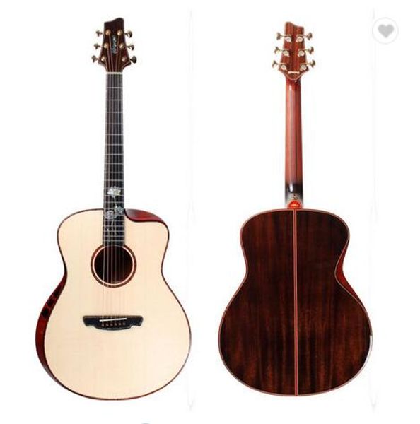 

m-1 handcraft full solid wood acoustic guitar, guitar acoustic
