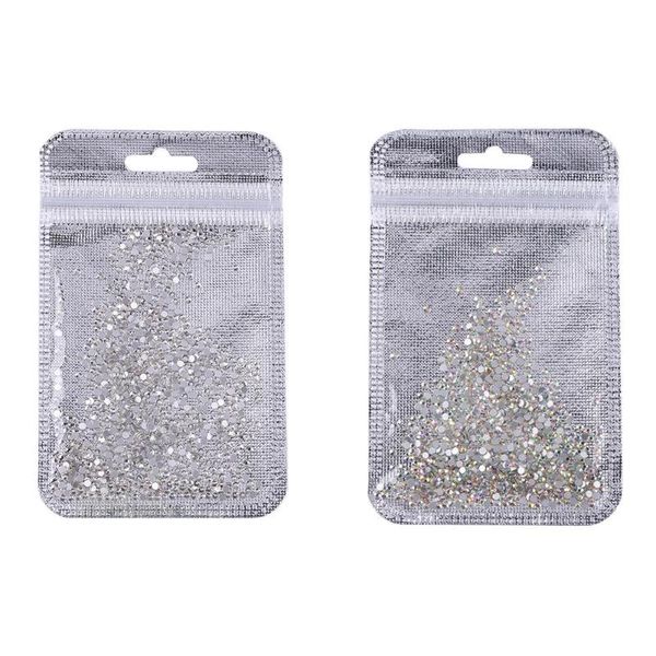 

1000pcs set 2mm diy nail sequin rhinestones glitter nail art decoration manicure tool sticker decal make up accessories, Silver;gold
