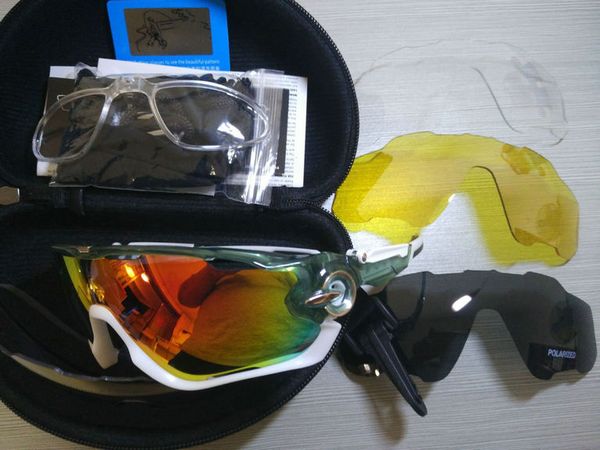 

2019 fa hion un gla e with 4 len brand polarized jawbreaker ungla e for men women port cycling bicycle running men ungla e, White;black