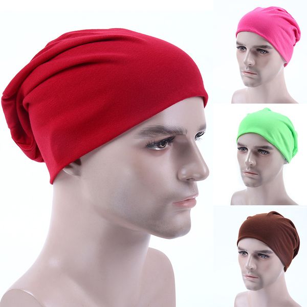 

23 candy colors men's women knit ski cap hip-hop winter warm solid color hat cap men cotton hats caps