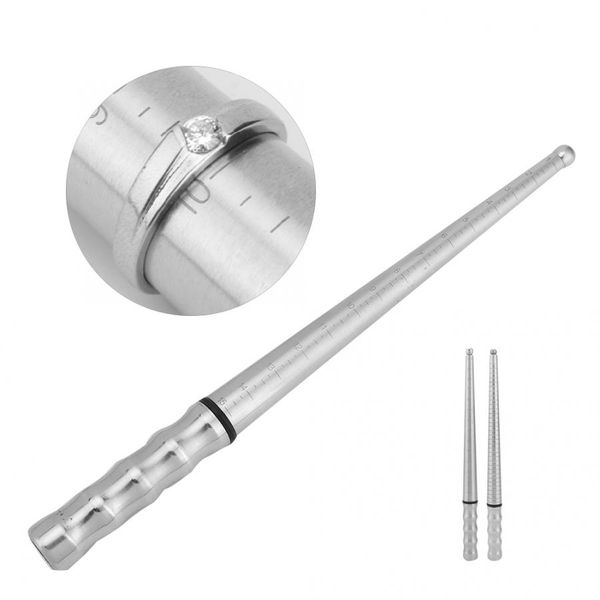 

stainless steel ring mandrel stick gauge sizer jewelry measuring tool gold measuring rod ring ruler with scale jewellery tools