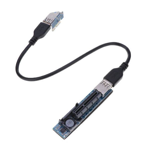 

pci e x1 to x1 gpu riser adapter card adapter