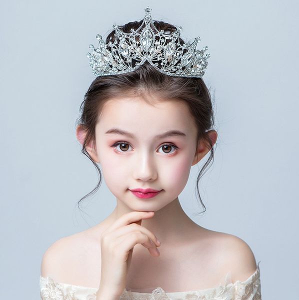 Glitter Bridal Rhinestones Crown Boutique Girls Crystal Princess