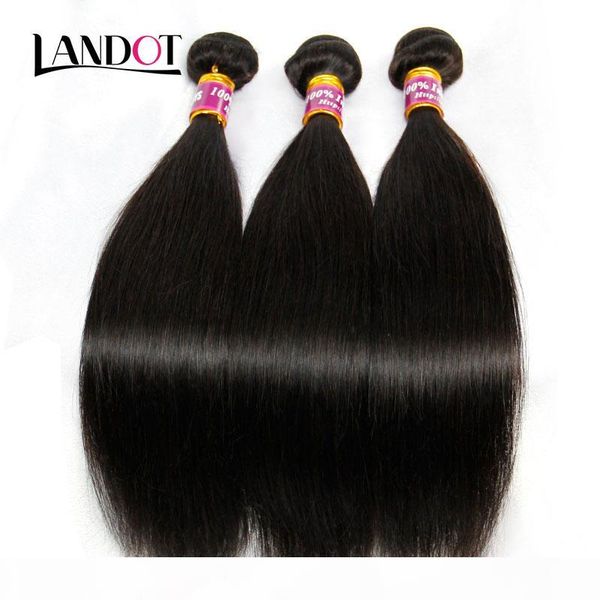 

indian straight virgin hair 100% indian human hair weaves bundles unprocessed indian silky straight remy hair extensions natural color, Black
