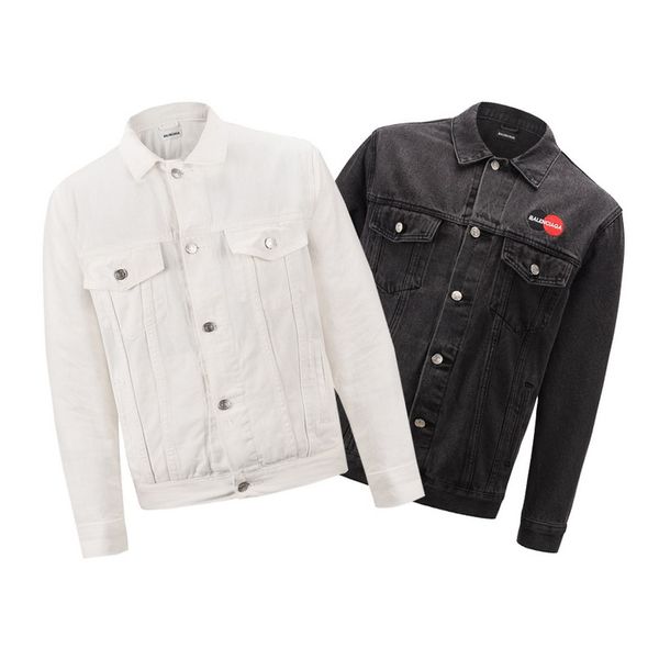 

new designer jean coat mens jacket clothing brand letters denim jackets street fashion mens jackets outdoor men women clothes, Black;brown