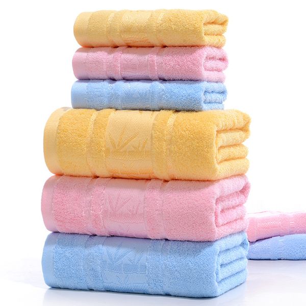 

antibacterial bamboo fiber towel set adults 1pc 70*140cm bath towel 2pcs 33*74cm face wash cloth shower towels bathroom set