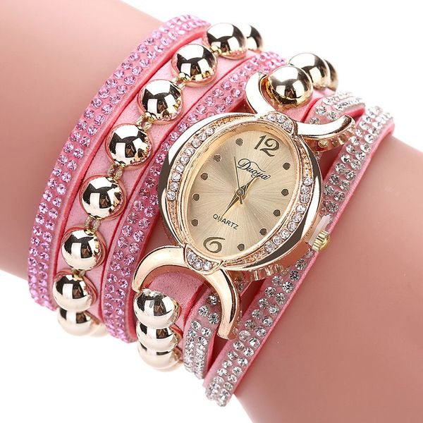 

fashion bracelet watch women luxury rhinestone quartz watch casual women wrist gift, Slivery;brown