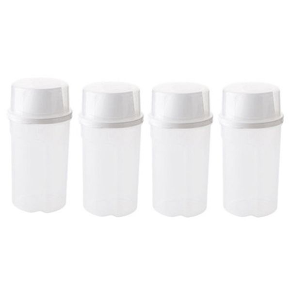 

storage bottles & jars 4pcs clear plastic - with lids for home