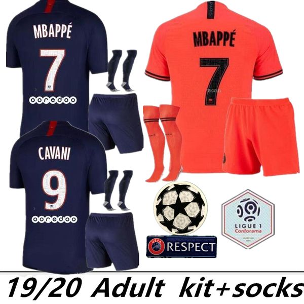 

19 20 p g maillot de foot mbappe kit ock occer jer ey cavani verratti thailand 2019 2020 pari football hirt ilva