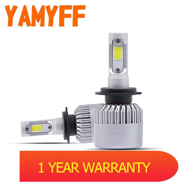 

2 pcs h4 led h7 car headlight h1 led bulbs h11 h27 880 h3 9005 9006 9004 9007 h13 6500k 9000lm headlamp auto car fog lights12v