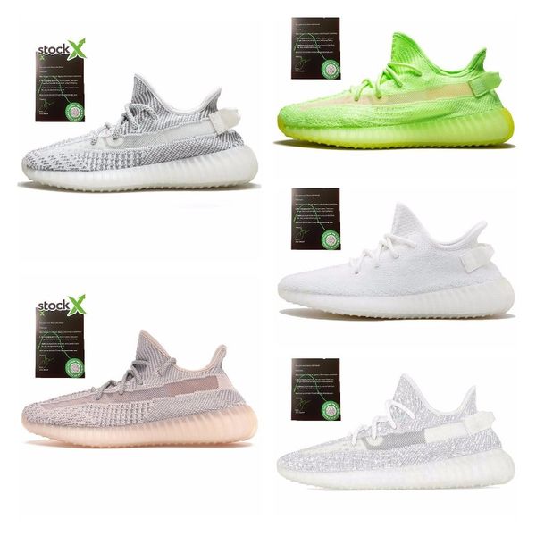 

kanye west static running shoes new israfil cinder desert sage earth tail light zebra womens mens trainers sneakers size 13 luxky j#006172