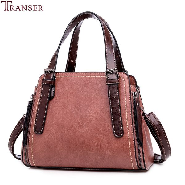 

transer women's fashion casual shoulder bag handle bag 6 colors lady big capacity purse tassel leather female big tote