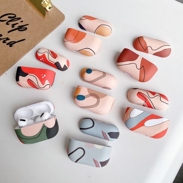 

fashion airpods case new bluetooth headset shell ins wind pc water sticker airpods pro protective case airpods1 / 2 case-2