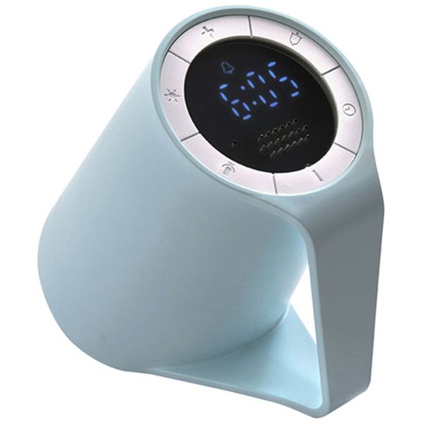 

electronic led usb charging alarm clock creative cup shape mini digital overturn night light for office home bedroom dormitory