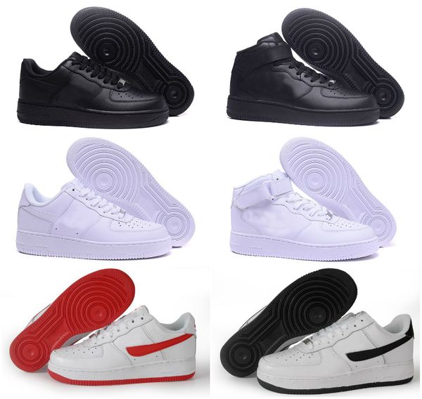 

2020 new designer cork for men&women one 1 casual shoes forces low cut all white black colour casual sneakers size us 5.5-12