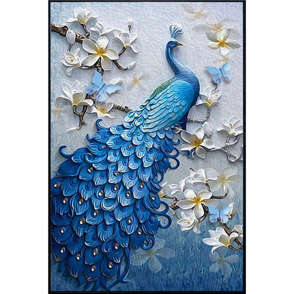 

xubx12 diy 5d diamond painting kits for adults, полная дрель вышивка краска с бриллиантом для домашнего декора стен(pencock