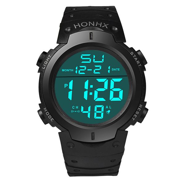 

fashion waterproof men digital watches men's boys digital satch date rubber sport wrist watches reloj hombre, Slivery;brown