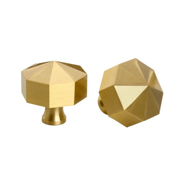 2019 Decorative Solid Brass Kitchen Cabinet Drawer Knobs Handles