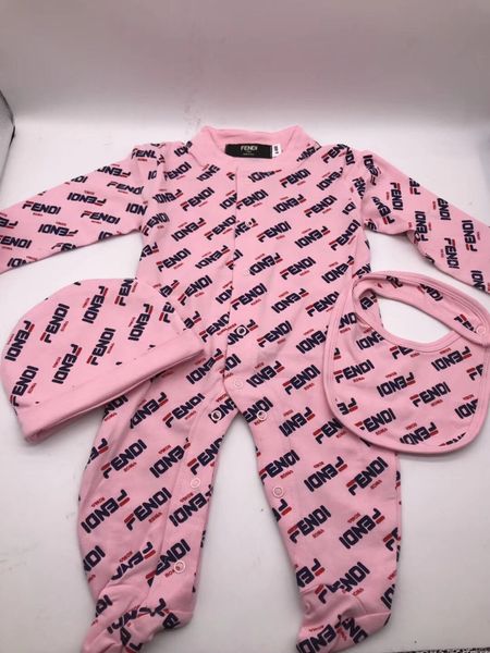 

baby boys girls rompers designer kids long sleeve cotton jumpsuits infant girls letter cotton romper boy clothing, Blue
