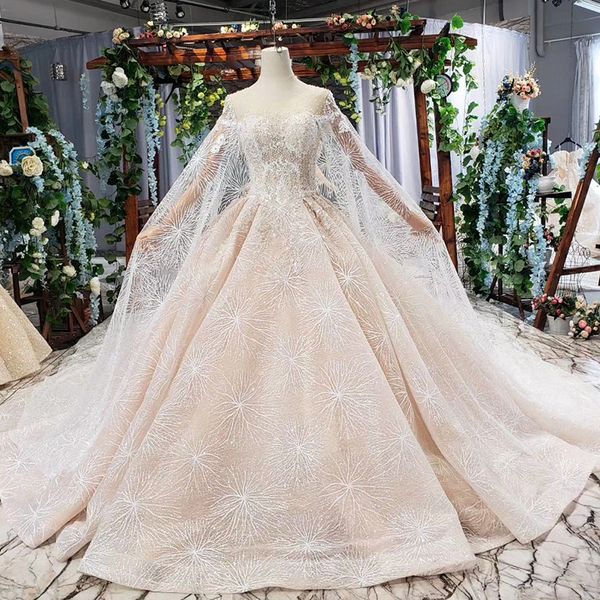 2019 Country Western Wedding Dresses Autumn Latest Long Lace Warp