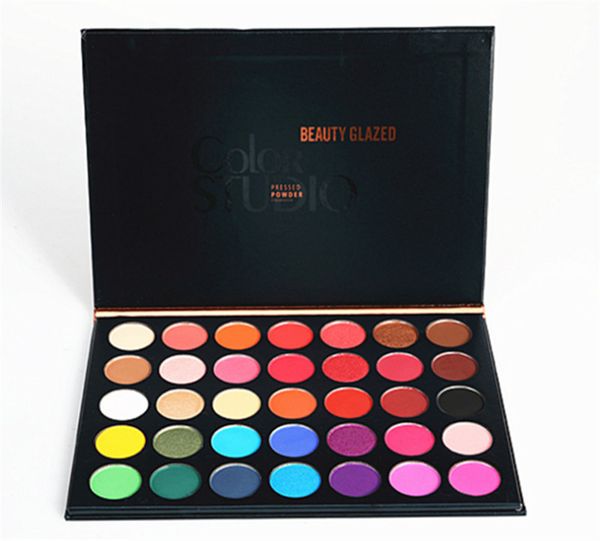 

Beauty Glazed Color Studio 35 цветов Палитра теней для век Прессованная пудра Палитра для маки