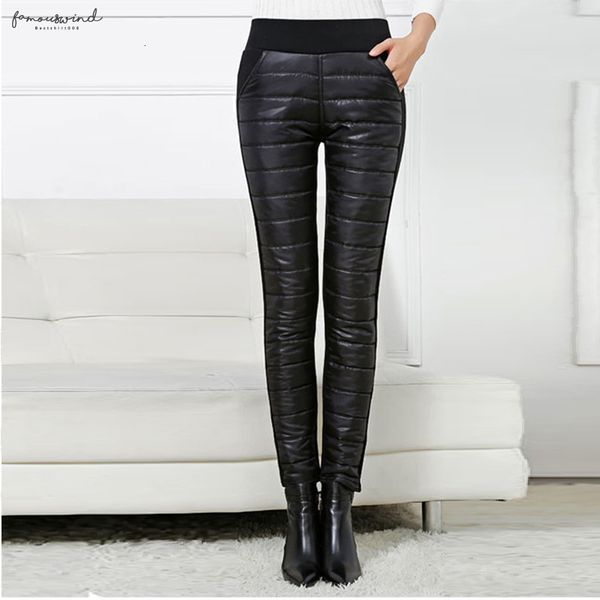

down wear black warm sweatpants women new arrival casual leggings trousers female high waist thicken snow cotton ladies pants, Black;white