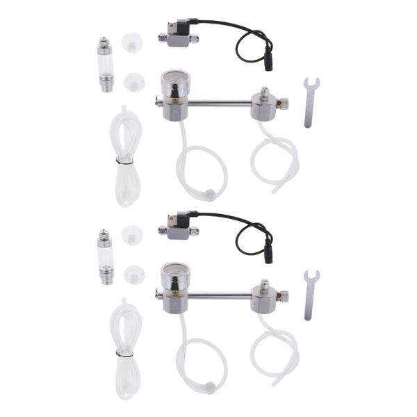 

2x diy co2 system generator for aquarium fish tank water plants with value