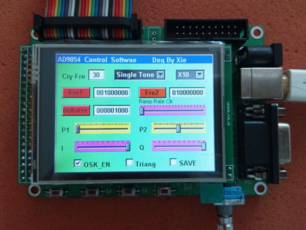 

ad9854dds signal generator module stm32tft touch screen control frequency rotary encoder