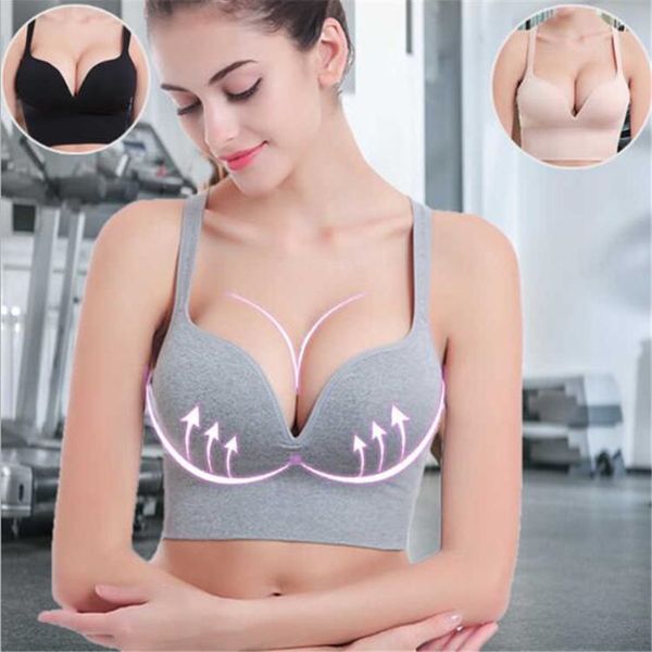 

gym clothing high stretch breathable wireless sports 3d bra fitness women padded outdoor sport running yoga seamless crop, White;black