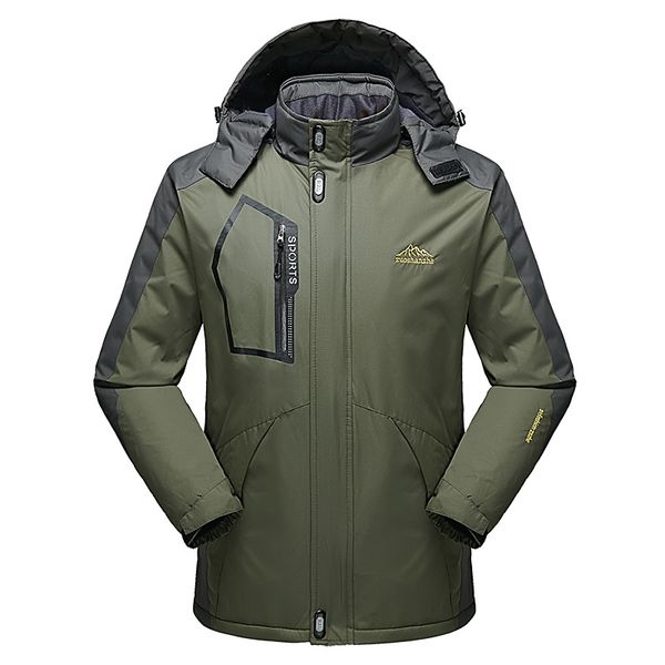 

[wellston] winter new style thick plus velvet men's plus-sized casual jacket warm outdoor raincoat jacket