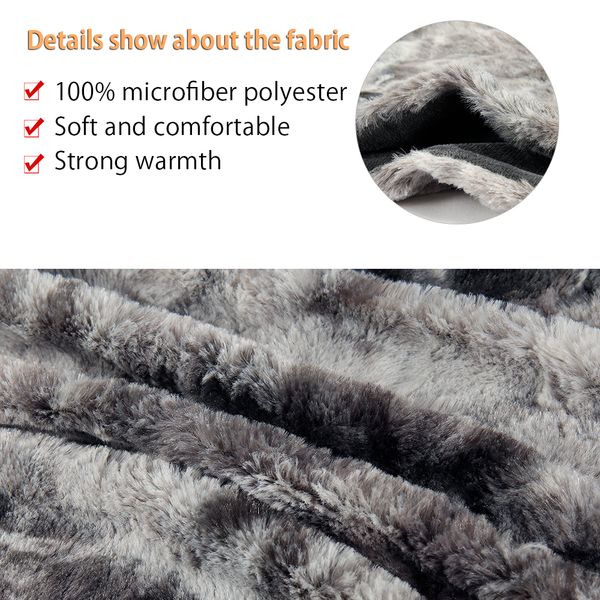 

faux fur bed blanket super soft fuzzy light weight luxurious cozy warm fluffy plush hypoallergenic throw blanket for bed couch