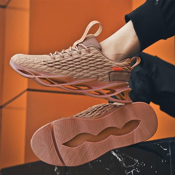 

ale breathable mens running shoes orange white all black green mens designer trainers walking camping hiking outdoor shoes, White;red