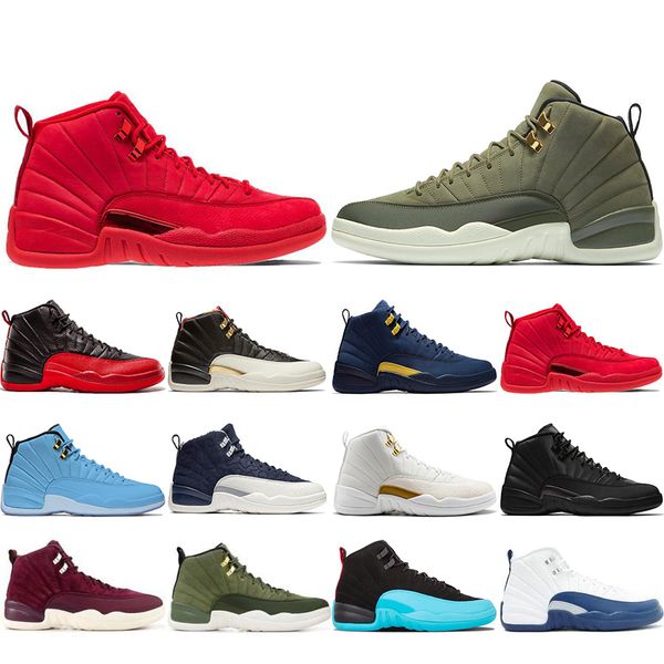 

Free Shipping 12 12s Basketball Shoes For Man CNY Michigan Wntr Gym Red NYC Wool Bulls XII Designer Shoe Sports Mens Trainers Sneakers